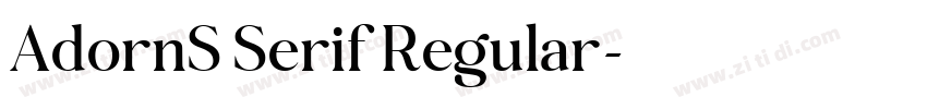 AdornS Serif Regular字体转换
